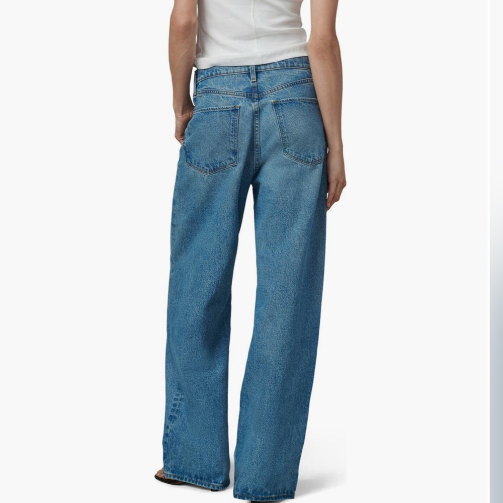 Joe's Jeans Blue Flare Wide Leg DenimThe Ryan Low Slung Baggy Jeans Size 30 -31 - Picture 5 of 15